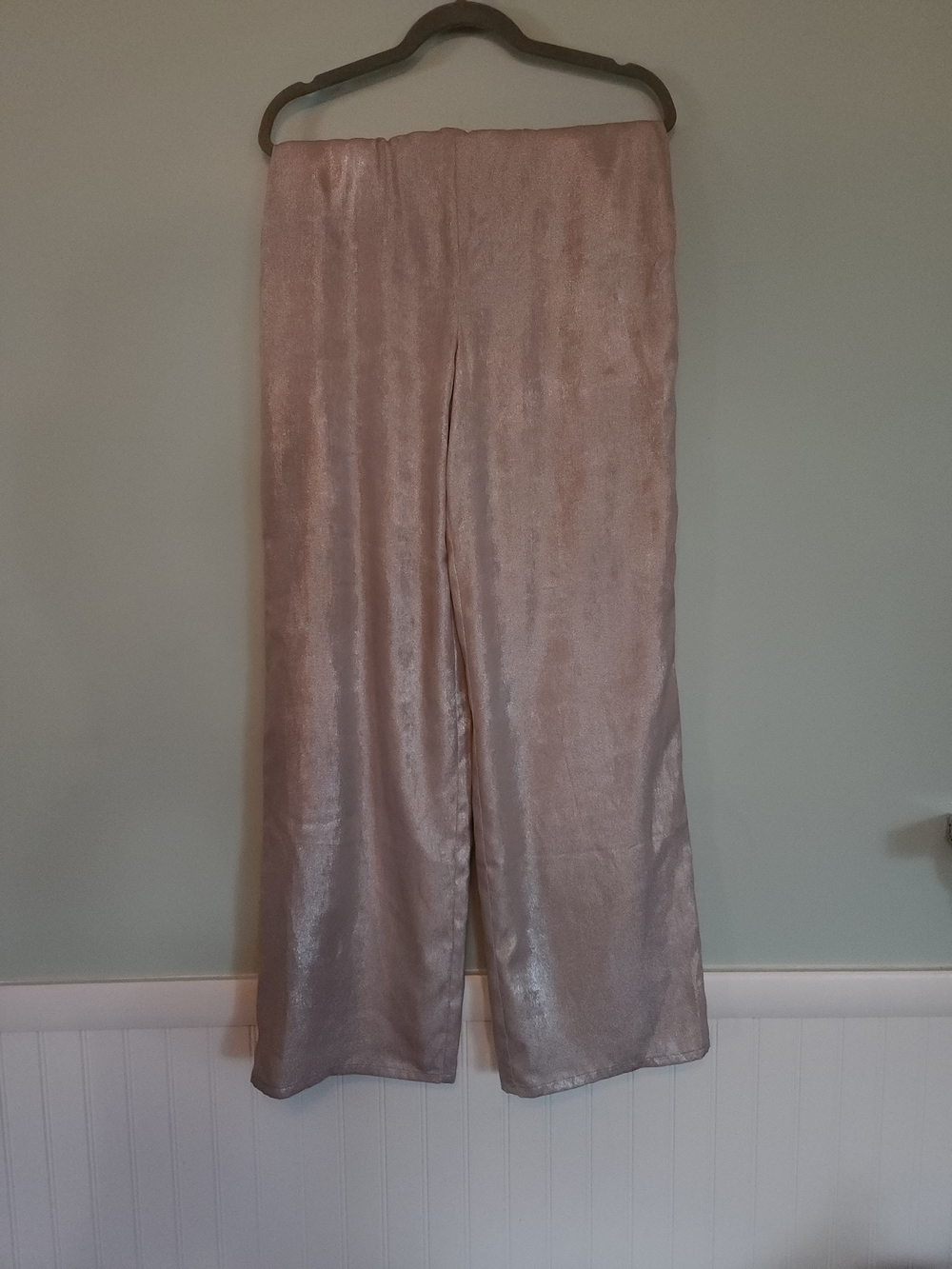 Frank Lyman Design Champagne Wide-Leg Pants